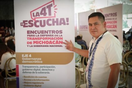 Desde Uruapan, la 4T fortalece unidad y defensa de la soberanía: Torres Piña