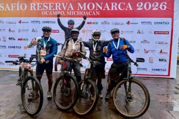 Más de 300 ciclistas participaron en el Desafío Monarca 2026 en Ocampo