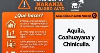 Llama PC a extremar precauciones en la Costa y Sierra ante paso del huracán “Trudy”