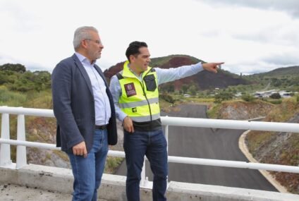Supervisa Bedolla tramo del segundo anillo periférico que conectará las salidas a Quiroga y Pátzcuaro