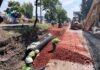 Avanza cambio de tubería pluvial por obras del Morebús en Morelia