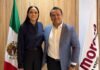 Carlos Torres Piña y Ariadna Montiel acuerdan fortalecer el trabajo territorial y revisar las estructuras seccionales en Michoacán