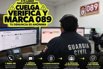 Frena la extorsión; conoce la importancia de denunciar al 089