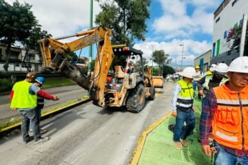 Continúa construcción de carril confinado del Morebús; Sedum implementa rutas alternas Continúa construcción de carril confinado del Morebús; Sedum implementa rutas alternas